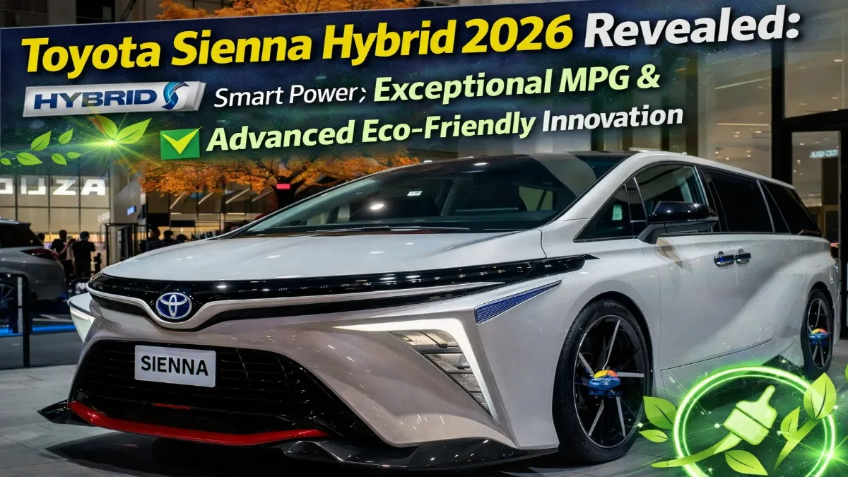 Toyota Sienna Hybrid 2026, Toyota Sienna 2026, hybrid family SUV, fuel-efficient minivan, eco-friendly SUV, Toyota hybrid vehicle, 2026 minivan release, advanced safety features, spacious family SUV, Toyota Sienna MPG
